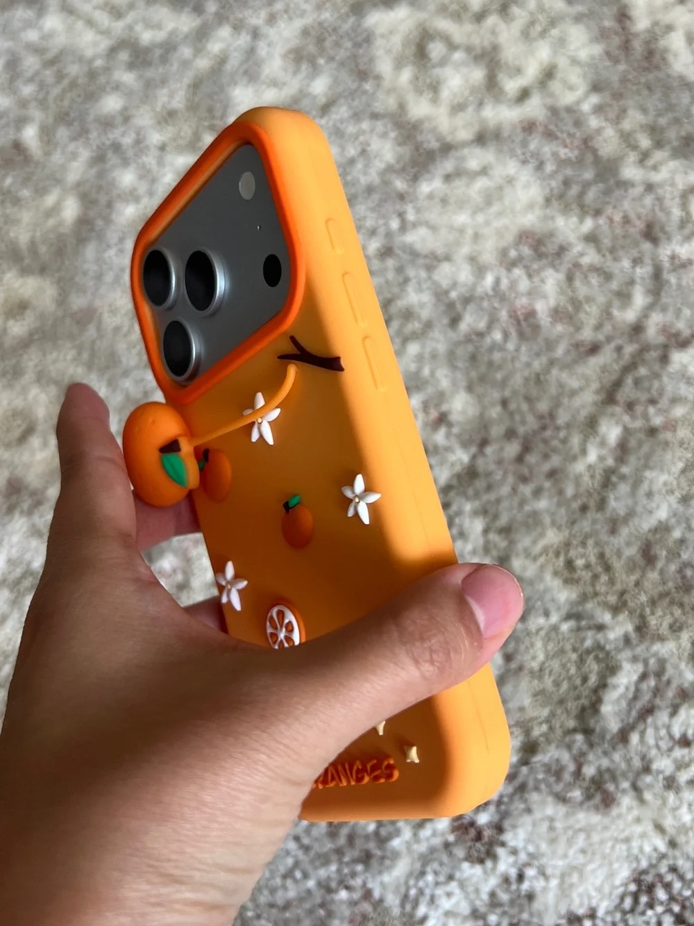 Silicone Phone Case for iPhone 17 Pro - Orange